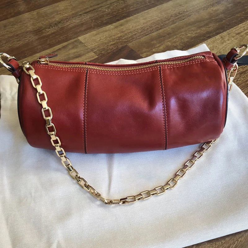 Chain Bag Cylinder Bag  Shoulder Diagonal Pillow Bag - Online Shop AU.com
