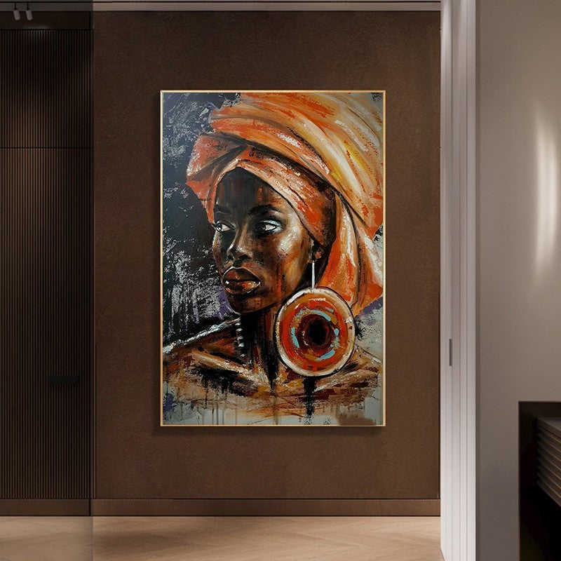 Tranh Cô Gái Đảo Trang Trí Tranh Canvas Không Khung