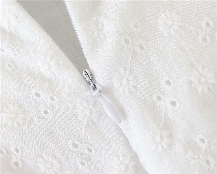 Short Sleeve Neck Waist A-Line Dress - Online Shop AU.com
