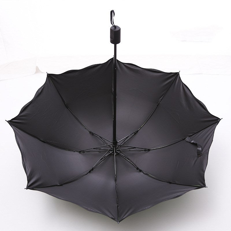 Banana leaf dual-purpose folding umbrella