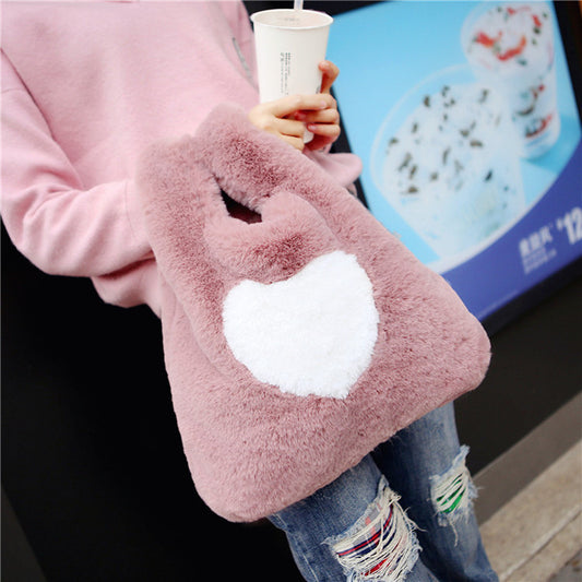 Furry Bag, Fur Clutch Bag, Rabbit Fur Clutch Bag, Female Bag - Online Shop AU.com