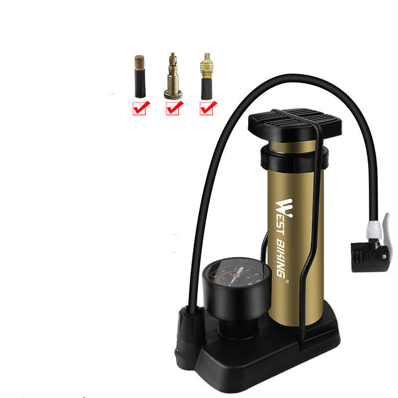 Bicycle foot pump mountain bike pump