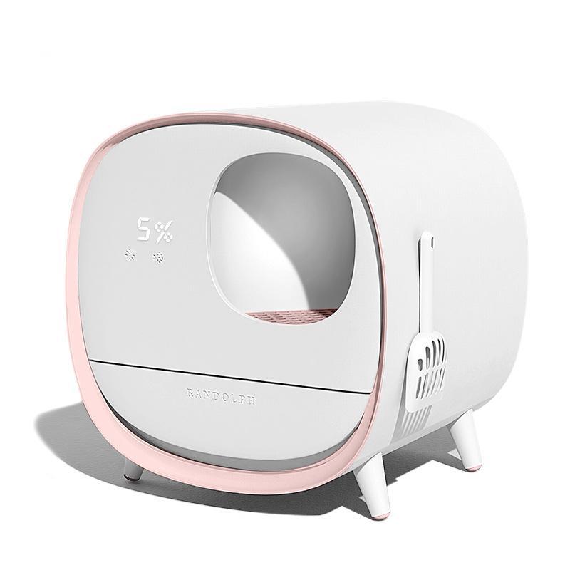 Hộp vệ sinh Cat Smart Litter Box cỡ lớn khử mùi và chống bắn tóe