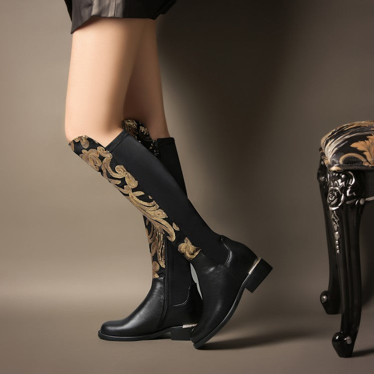 Boots Knight boots cowhide leather boots