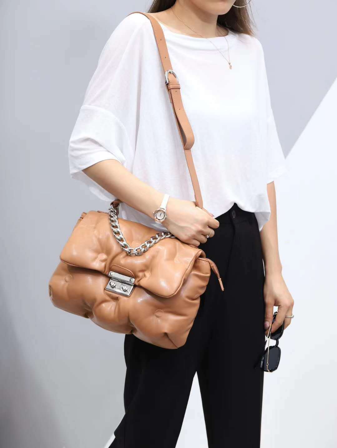 Cotton-Filled Space Bag Pillow Bag Female Clutch Bag Shoulder Messenger Bag - Online Shop AU.com