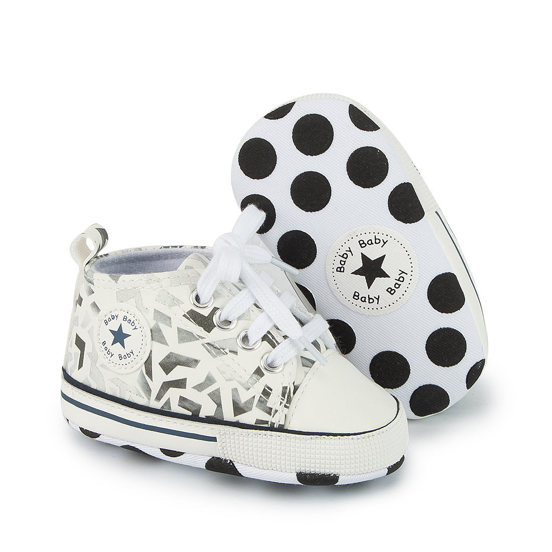 Baby Shoes Color Graffiti Baby Canvas Shoes Soft Sole Toddler Shoes