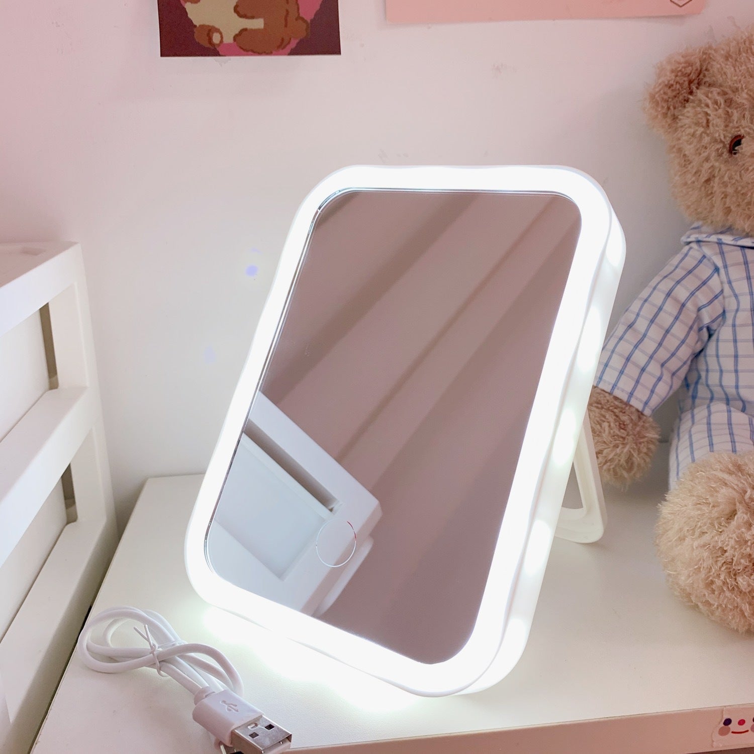 Desktop Desktop Vanity Mirror LED Vanity Mirror Portable Vanity Mirror - Online Shop AU.com