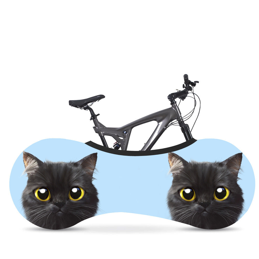 Cartoon Pattern Stretch Bike Dust Cover