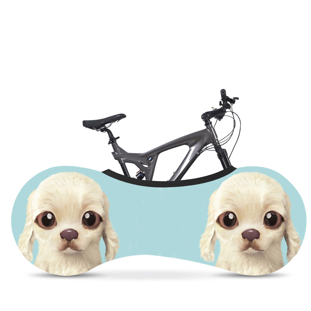 Cartoon Pattern Stretch Bike Dust Cover