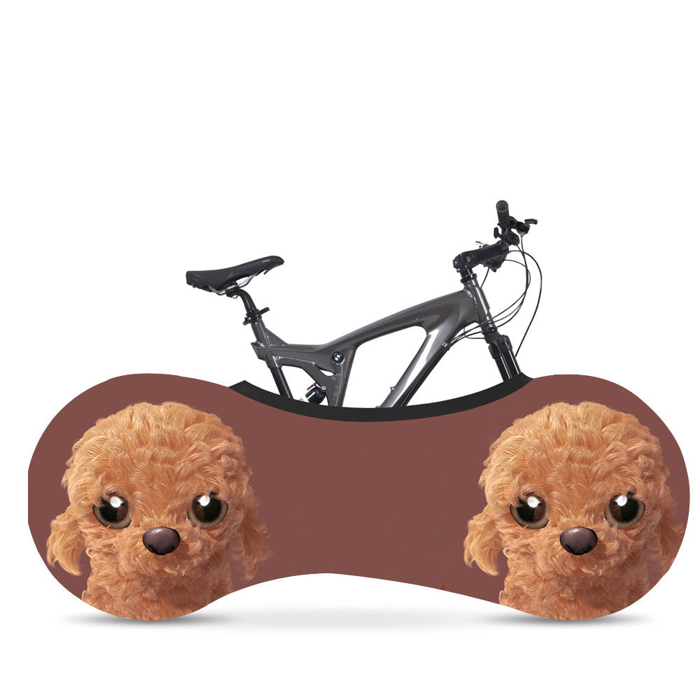 Cartoon Pattern Stretch Bike Dust Cover