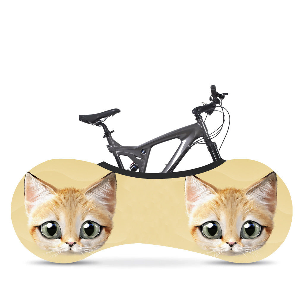 Cartoon Pattern Stretch Bike Dust Cover