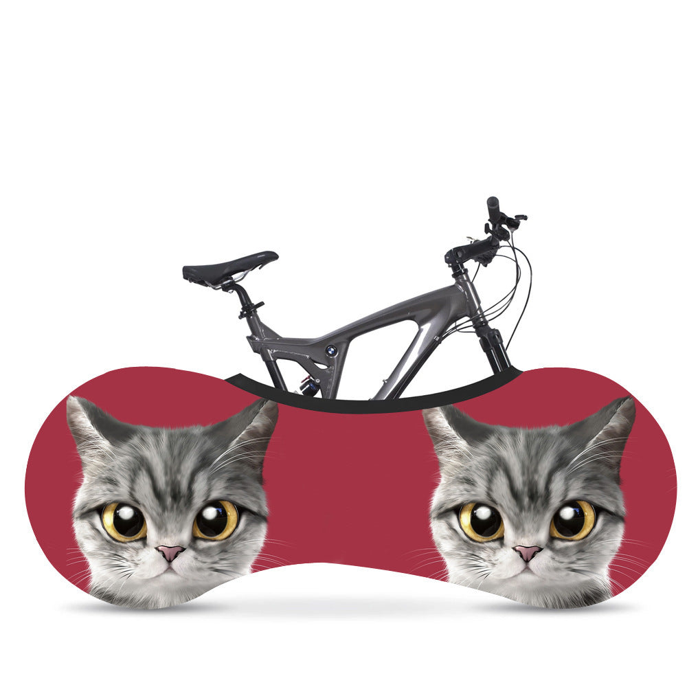 Cartoon Pattern Stretch Bike Dust Cover