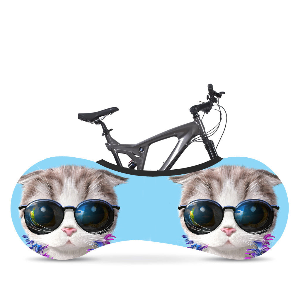 Cartoon Pattern Stretch Bike Dust Cover