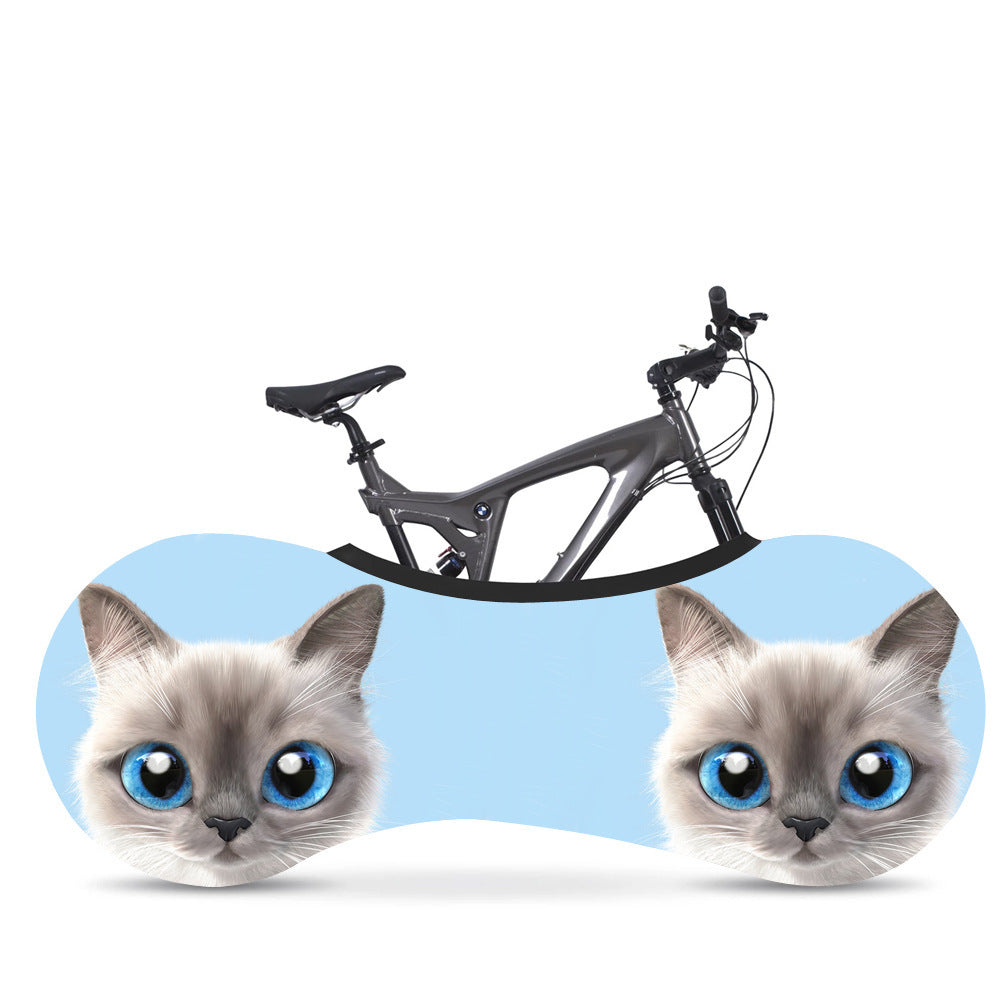 Cartoon Pattern Stretch Bike Dust Cover