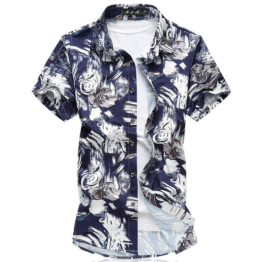 Stretch Mercerized Cotton Shirt Short Sleeve Shirt - Online Shop AU.com