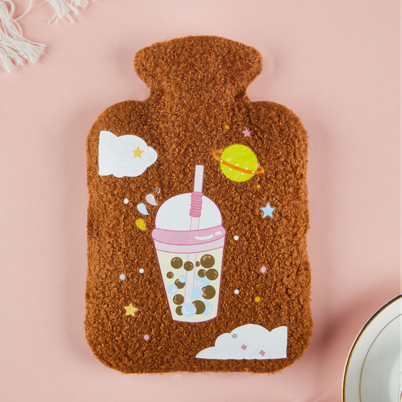 Hot Water Bottle Cartoon Super Velvet Water Injection Explosion-proof Warm Water Bag
