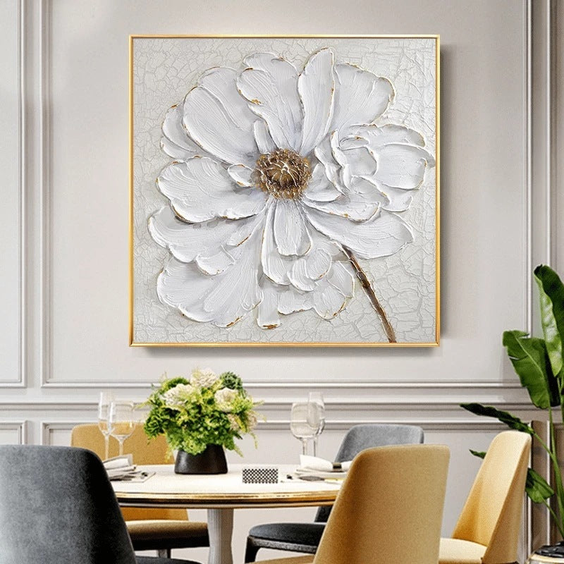Spray Print Oil Painting Flower Spray Art Wall Canvas