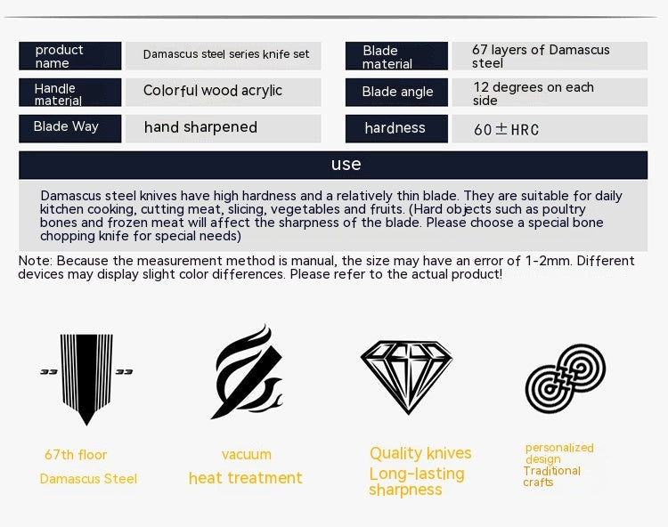 Household Chef Knife AUS10 Steel