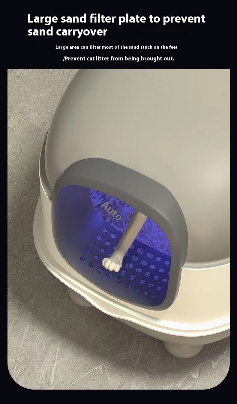 Cat Litter Box Fully Enclosed Oversized UV Sterilisation