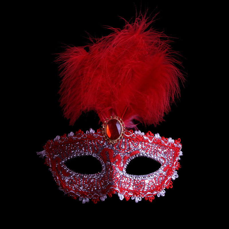 Mask Leather Feather Mask Ball Party Mask Cosplay