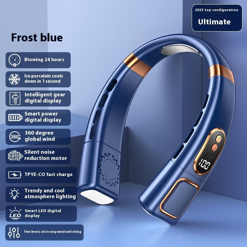 Hanging Neck Fan USB Charging Smart Bladeless