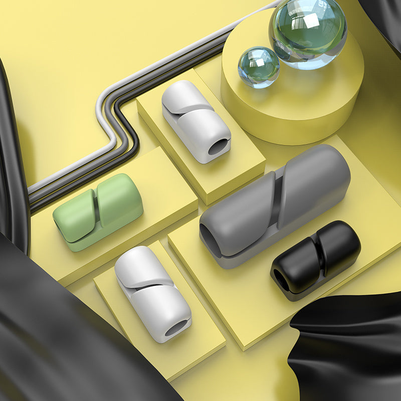 Cable Holder Silicone USB  Cable Organizer Tidy Management Clips Cable Protector - Online Shop AU.com