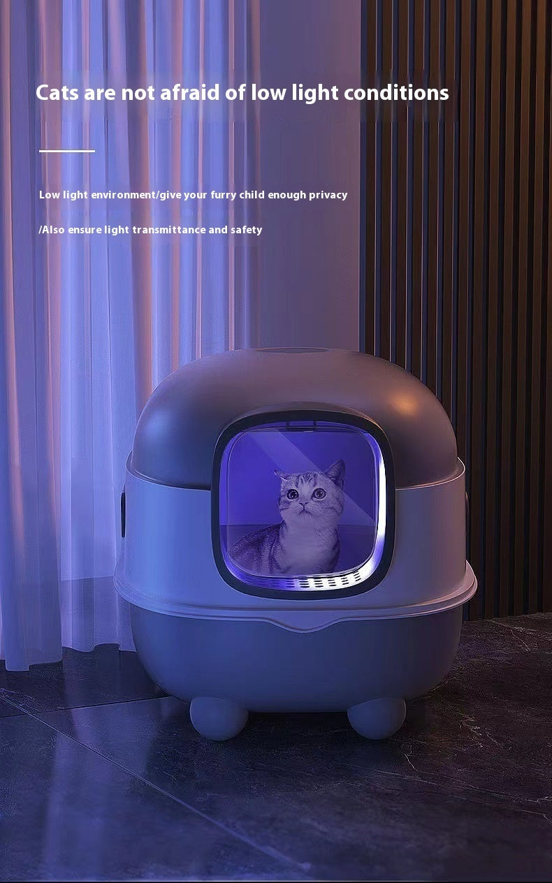 Cat Litter Box Fully Enclosed Oversized UV Sterilisation