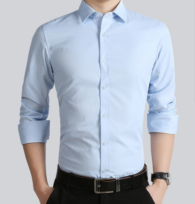 In the spring and Autumn period, the groom married the long sleeved shirt, the Korean gentleman's thin shirt, the business suit, the best man's shirt - Online Shop AU.com