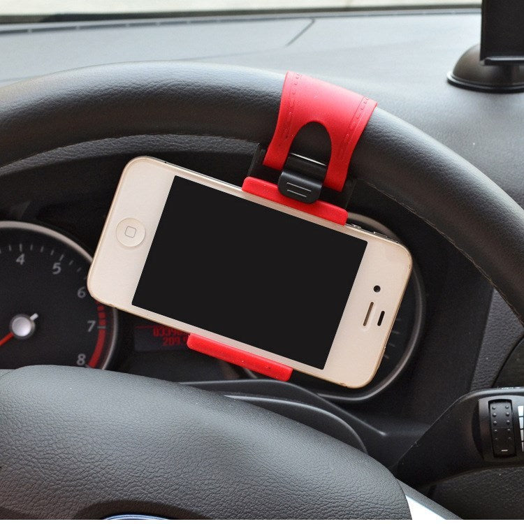 Car Steering Wheel Phone Clip Mount Holder Universal Bike Auto Camera GPS Stand Bracket For Phone - Online Shop AU.com