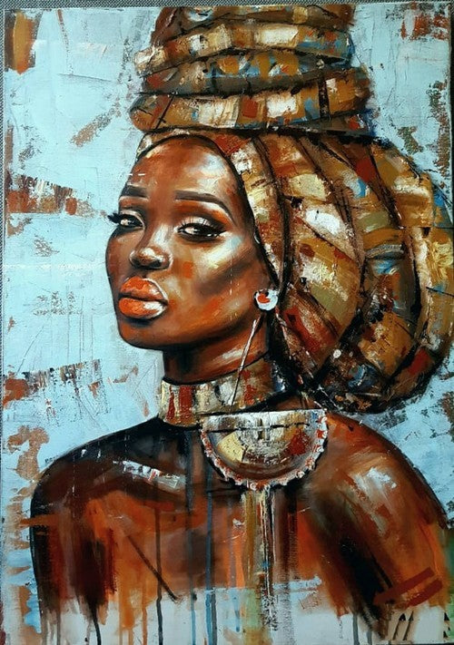 Tranh Cô Gái Đảo Trang Trí Tranh Canvas Không Khung