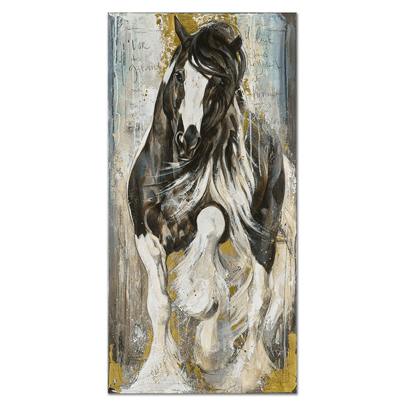 Custom Decorative Horse Painting Canvas Framed Unframed
