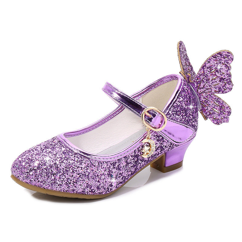 Girl's high heel princess shoes performance shoes