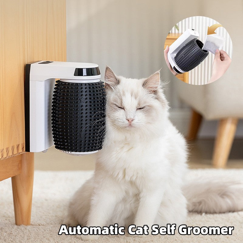 Bàn chải góc tường tự chải chuốt cho mèo tự động Bàn chải góc tường mềm mại cho mèo tự chải chuốt