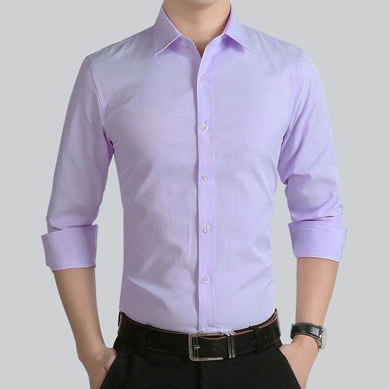 In the spring and Autumn period, the groom married the long sleeved shirt, the Korean gentleman's thin shirt, the business suit, the best man's shirt - Online Shop AU.com