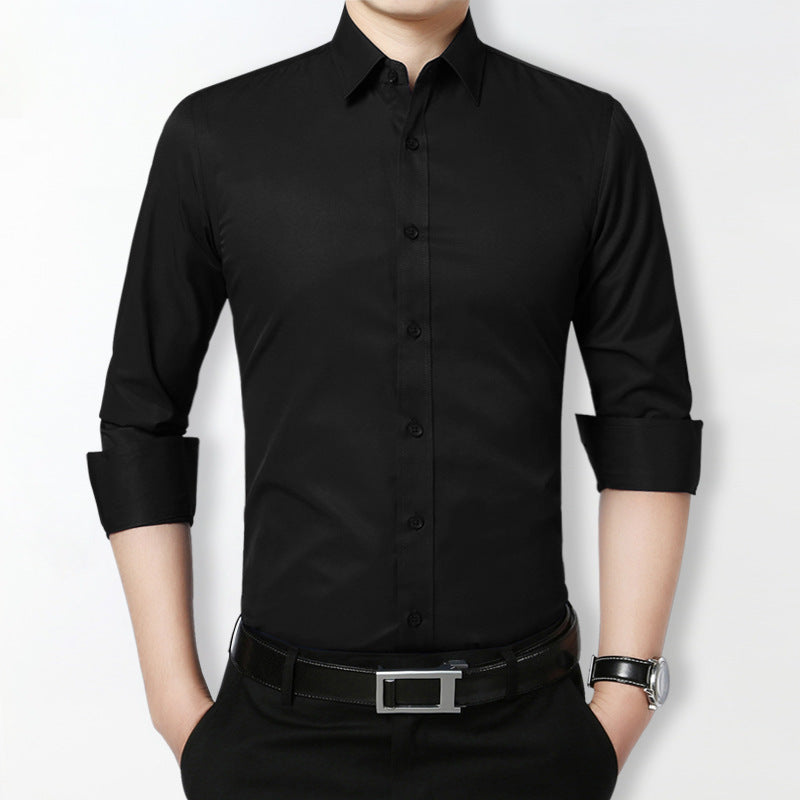 In the spring and Autumn period, the groom married the long sleeved shirt, the Korean gentleman's thin shirt, the business suit, the best man's shirt - Online Shop AU.com
