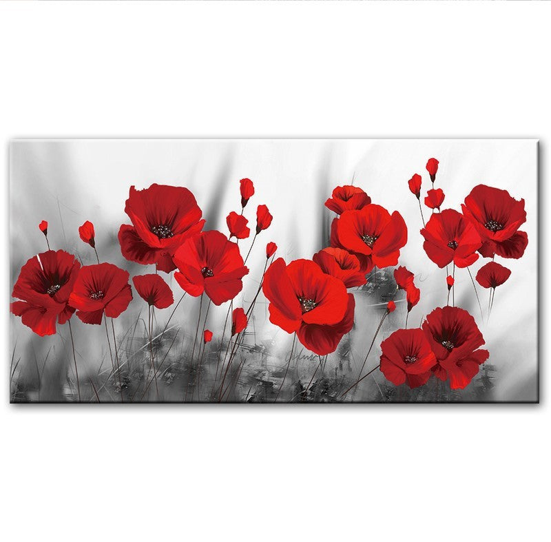 Rose Poppy Living Room Bedroom Hanging Painting Decoration