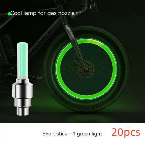 Neon Lights Tyre Wheel Valve Cap Light LED Car Tire Valve Caps Air Cover Tire Rim Valve Wheel Stem Cap Bike Light - Online Shop AU.com