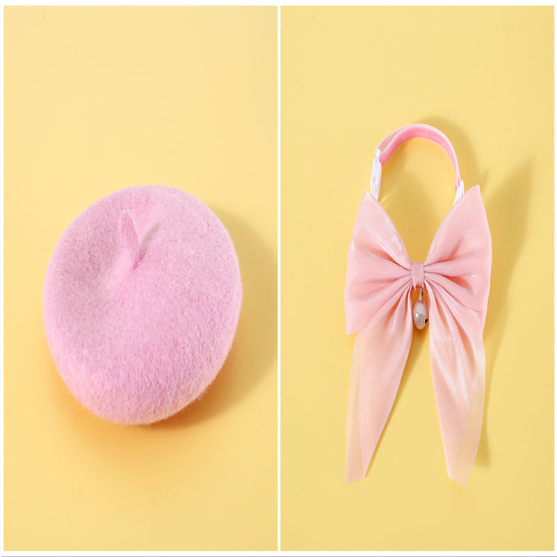 Pet Cat Muppet Dog Bell Necklet Set