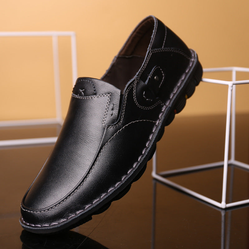 Men's leather shoes, dress shoes autumn male leather shoes business dad set foot shoes wholesale