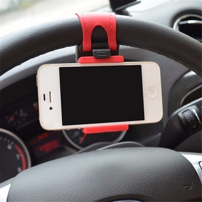 Car Steering Wheel Phone Clip Mount Holder Universal Bike Auto Camera GPS Stand Bracket For Phone - Online Shop AU.com