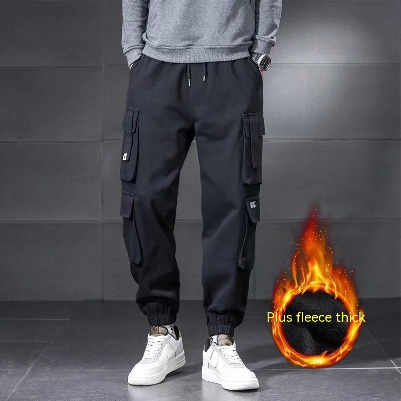 Multi-pocket Cargo Pants Men's Plus Size Loose Casual Pants - Online Shop AU.com