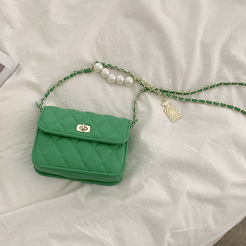 Linage Chain Bag Fashion Small Square Bag Shoulder Bag Messenger Bag