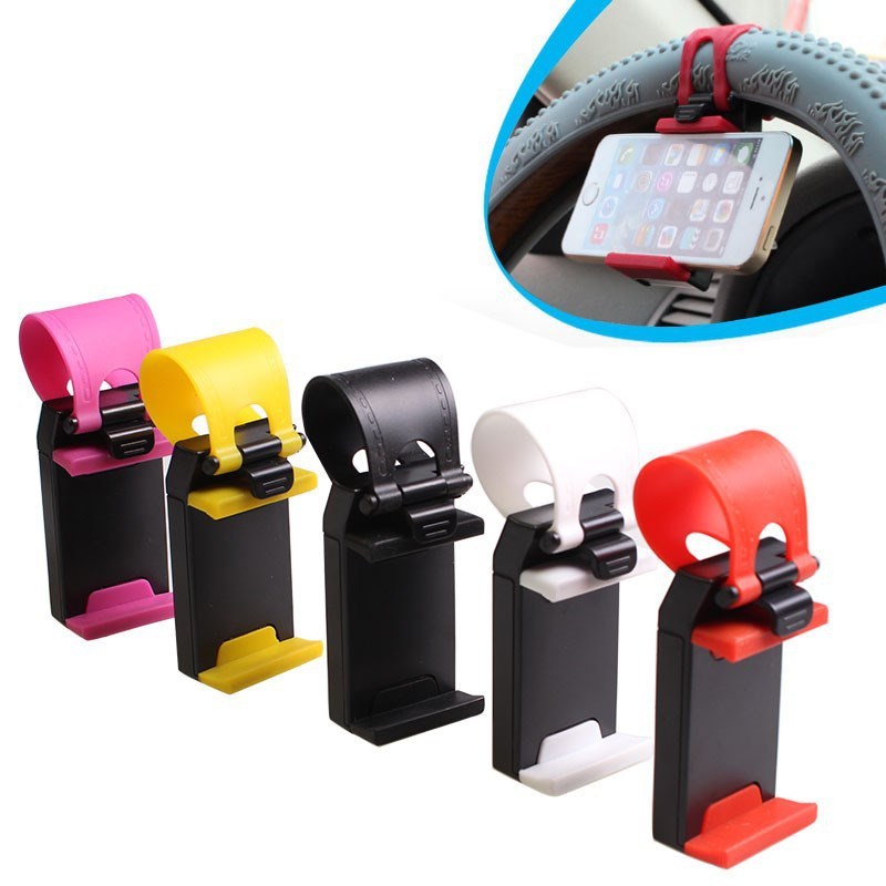 Car Steering Wheel Phone Clip Mount Holder Universal Bike Auto Camera GPS Stand Bracket For Phone - Online Shop AU.com