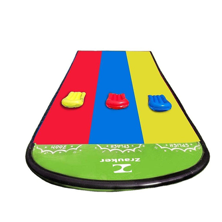 Water Slide Pool Children's Lawn Double Water Slide Inflatable Water Toys