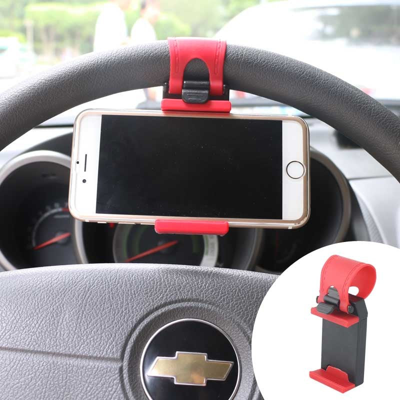 Car Steering Wheel Phone Clip Mount Holder Universal Bike Auto Camera GPS Stand Bracket For Phone - Online Shop AU.com