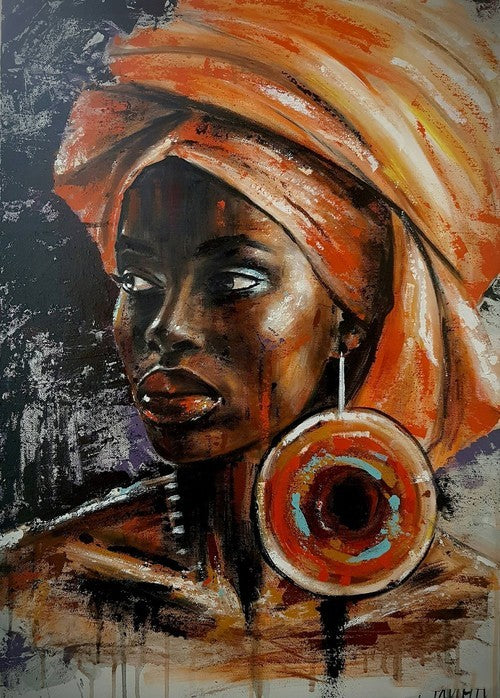 Tranh Cô Gái Đảo Trang Trí Tranh Canvas Không Khung
