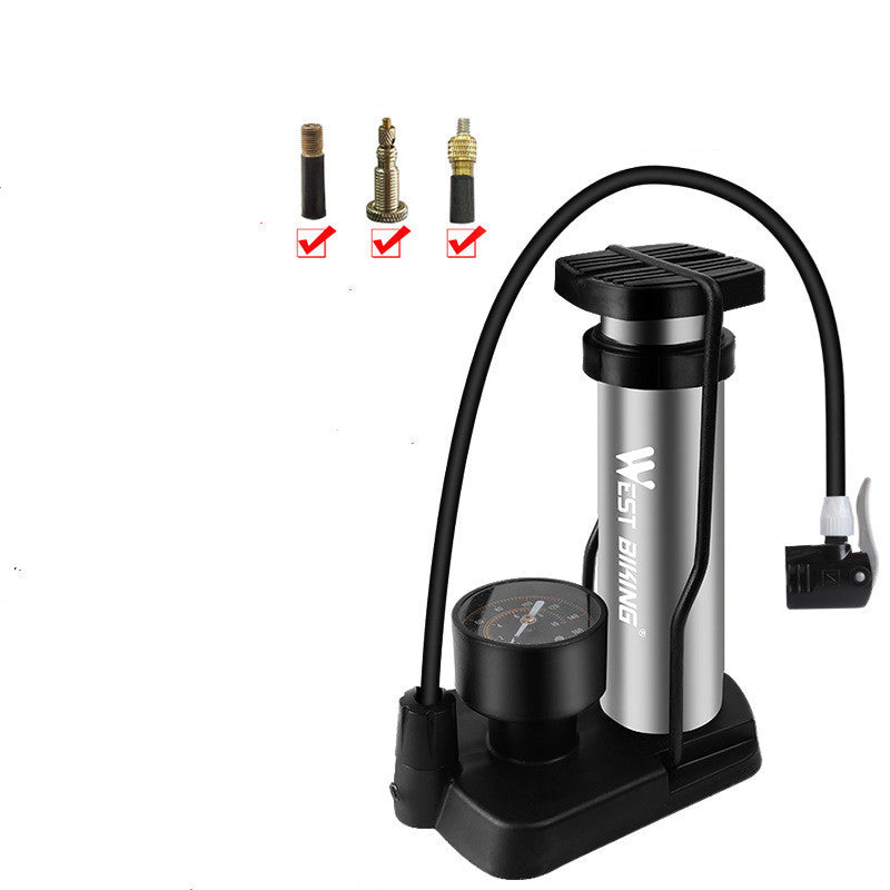 Bicycle foot pump mountain bike pump
