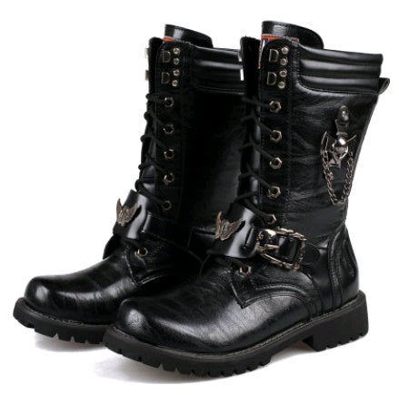 Boots Trend high men's boots military boots men's cowboy boots men's boots