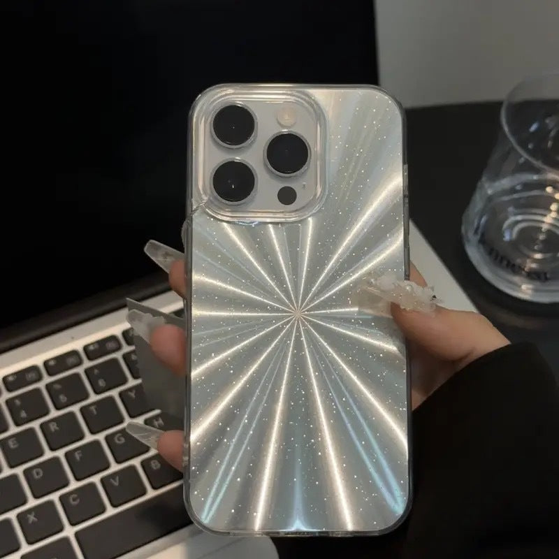 Mobile Phone Case Aurora Three-dimensional Butterfly Bracket Phone Case