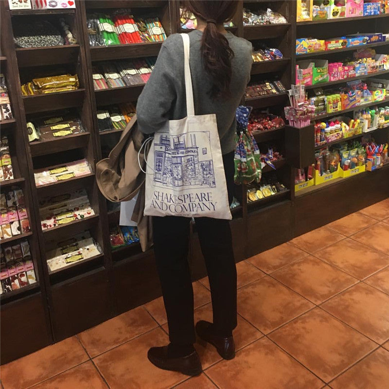 Printed canvas bag, handbag, shoulder bag, canvas bag - Online Shop AU.com